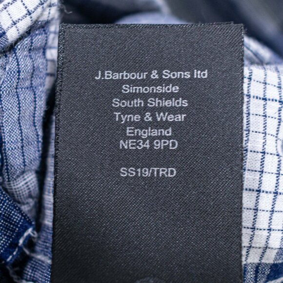 Barbour Tailored Fit Plaid Button Shirt XL Preppy Designer - Picture 8 of 12